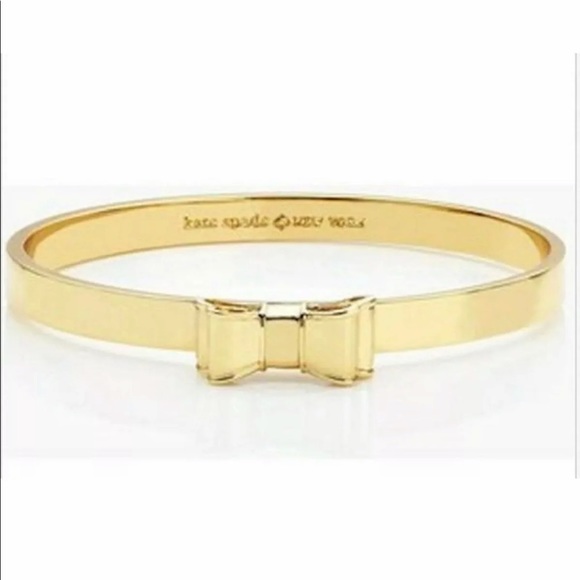 kate spade Jewelry - New Kate Spade Gold Bow Bangle Bracelet